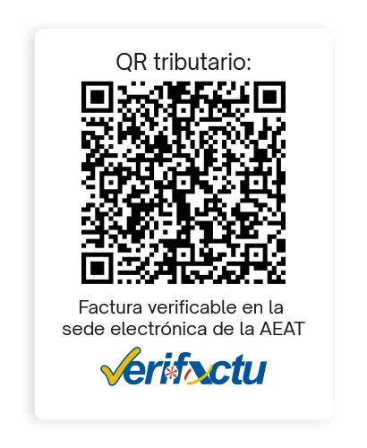 ejemplo de factura verifactu con código QR